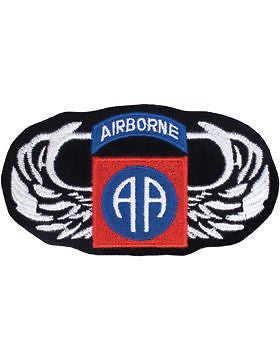 N-047 Parachutist Badge with 82 Patch 3" x 5"