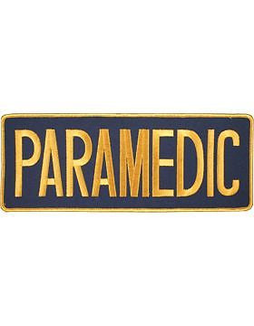 Novelty (U-N105A) Paramedic 11" Patch Gold on Midnight Navy