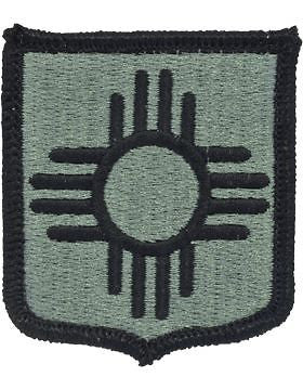 New Mexico National Guard Headquarters ACU Patch with Fastener (PV-NG-NM)