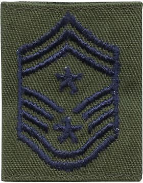 USAF Gortex Loop Rank (112) Command Chief Master Sergeant Subdued (AF-GL112)