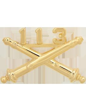 No-Shine (NS-RO-FA-113) 113th Field Artillery Officer Regimental BOS (Pair)