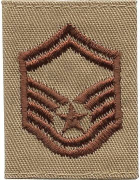 USAF Gortex Loop Rank (308) Senior Master Sergeant Desert 2 Colors