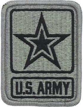 Army Of One Star ACU Patch with Fastener (PV-ARMY)