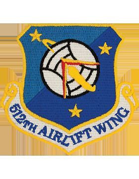512th Airlift Wing Full Color Patch (Reserve) (Dover AFB)