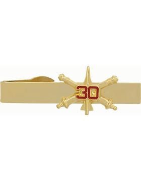 No-Shine (NS-TB-RO-ADA-030) 30th Air Defense Artillery BOS Officer Tie Bar