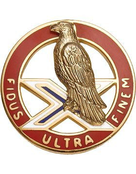 0002 Air Defense Artillery Unit Crest (Fidus Ultra Finem)