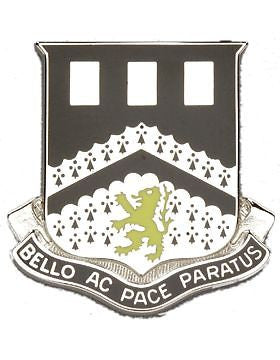 0112 Engineer Bn Unit Crest (Bello Ac Pace Paratus)