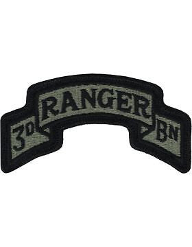 0075 Ranger Regt 3 Battalion Scroll ACU Patch with Fastener (PV-0075F)