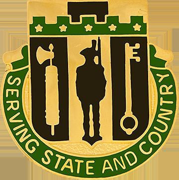 0102 Military Police Bn NY ARNG Unit Crest (SERVING STATE AND COUNTRY)