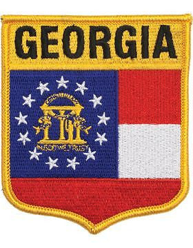 Georgia 3 3/4" Shield (N-SS-GA1) with Gold Border