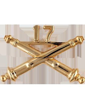 No-Shine (NS-RO-FA-017) 17th Field Artillery Officer Regimental BOS (Pair)