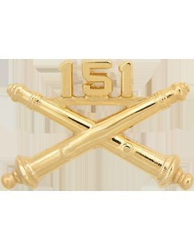 No-Shine (NS-RO-FA-151) 151st Field Artillery Officer Regimental BOS (Pair)