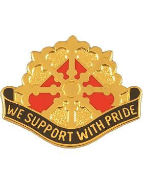 0046 Support Group Unit Crest (We Support With Pride)
