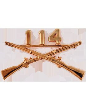 No-Shine (NS-RO-INF-114) 114th Infantry Officer Regimental BOS (Pair)