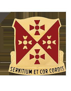 0701 Support Bn Unit Crest (Servitium Et Cor Cordis)
