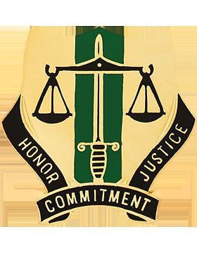 0724 Military Police Bn Unit Crest (Honor Commitment Justice)