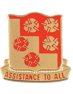 0168 Engineer Bn Unit Crest (Assistance To All)