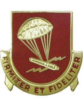 0377 Field Artillery Unit Crest (Firmiter Et Fideliter)