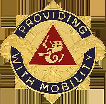 0057 Transportation Battalion Unit Crest (Providing With Mobility)