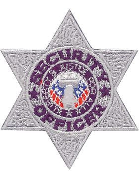 Novelty (U-N201S) Security Officer Six Point Star Silver (#111S)