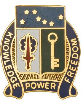 0250 Military Intelligence Bn Unit Crest (Knowledge Power Freedom)