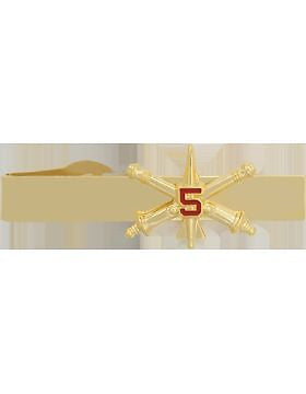 No-Shine (NS-TB-RO-ADA-005) 5th Air Defense Artillery BOS Officer Tie Bar