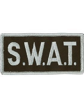 Novelty (U-N123B) S.W.A.T. 2" x 4" Patch Gray on Black
