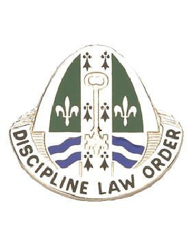 0204 Military Police Bn Unit Crest (Disciplined Law Order)