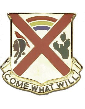 0108 Cavalry Unit Crest (Come What Will)