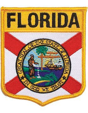 Florida 3 3/4" Shield (N-SS-FL1) with Gold Border