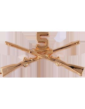 No-Shine (NS-RO-INF-005) 5th Infantry Officer Regimental BOS (Pair)