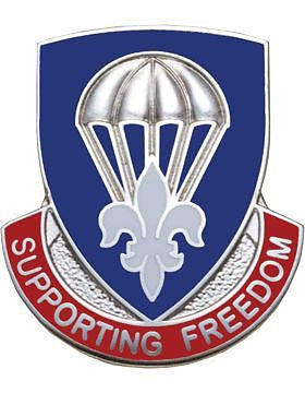 0082 Sustainment Bde Unit Crest (Supporting Freedom)