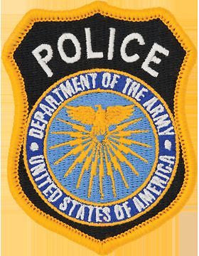 Department Of Army Police Full Color Hat Size Patch (P-DOA POLICE/2)
