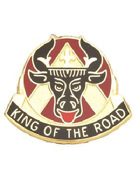 0812 Transportation Bn Unit Crest (King Of The Road)