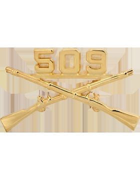 No-Shine (NS-RO-INF-509) 509th Infantry Officer Regimental BOS (Pair)