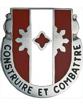 0961 Engineer Bn Unit Crest (Construire Et Combattre)