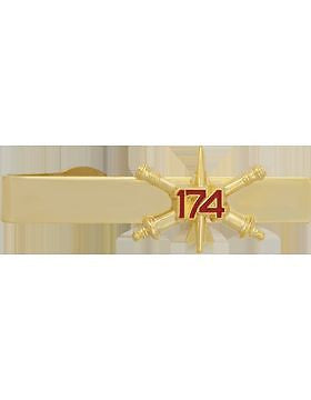 No-Shine (NS-TB-RO-ADA174) 174th Air Defense Artillery BOS Officer Tie Bar
