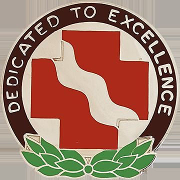 0341 Medical Bn Unit Crest (Dedicated To Excellence)