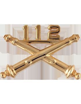 No-Shine (NS-RO-FA-112) 112th Field Artillery Officer Regimental BOS (Pair)