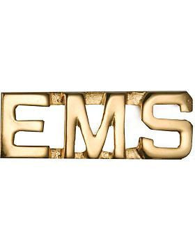 Collar Brass U-600-G 3/8" EMS No Periods Gold (Pair)