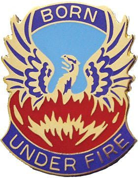 0128 Aviation Bde Unit Crest (Born Under Fire)