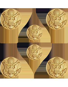 No-Shine Rank (NS-452A) Female Short Shank Button Set