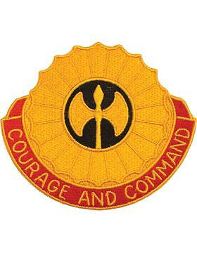 N-DUI-0212 212 Field Artillery "Courage And Command" Patch with Heat Seal 3 1/2"