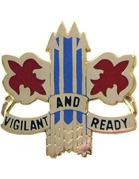 0052 Air Defense Artillery Brigade Unit Crest (Vigilant And Ready)