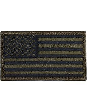 N-015E American Flag Forward Subdued 2" x 3.25"