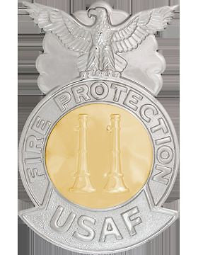 USAF Captain Badge (AF-811/A) Large Nail Back Two Bugle (Parallel) Gold Seal