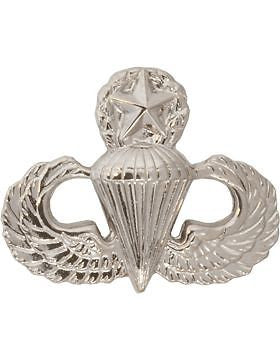 No-Shine (NS-T309) Master Parachutist Tie Tac (Silver)