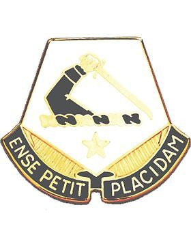 Massachusetts State HQ ARNG Unit Crest (Ense Petit Placidam)
