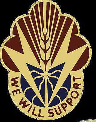 0100 Supply Services Unit Crest (We Will Support)