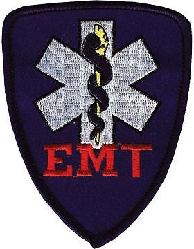 Novelty (U-N413) Emergency Medical Technician (EMT) Patch with Blue Shield